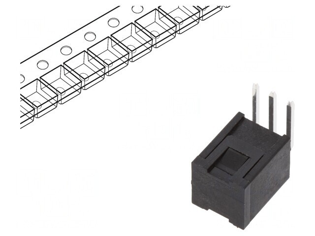 Micro&icirc;ntrerupător TACT SPST 20VDC 0,02A THT