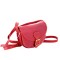 Geanta dama de umar, crossbody din piele naturala, bordo, P149D