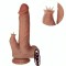 ARMONY - REALISTIC VIBRATOR &amp; THRUSTING DILDO WITH TONGUE STIMULATOR HEAT EFFECT 22 CM