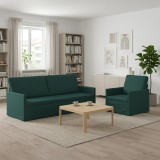 Cumpara ieftin Set de canapea 2 pcs Verde inchis Tesatura