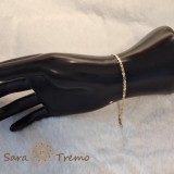 Cumpara ieftin Bratara Valeo placata cu aur 18K, unisex, 18 19 cm