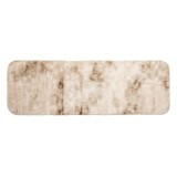 Covoras Decorativ din Imitatie de Blana, Bej-Alb, 150x50 cm, pentru Hol, CMCLASS