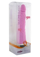 Classic Slim - Vibrator realist, roz, 21 cm foto