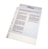 File de protectie Esselte Standard, A4, 40 microni, orange peel, transparent