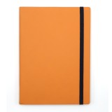 Agenda notes A5 Velvet cu elastic orange