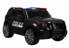 Masinuta electrica LeanToys SUV de politie, negru foto
