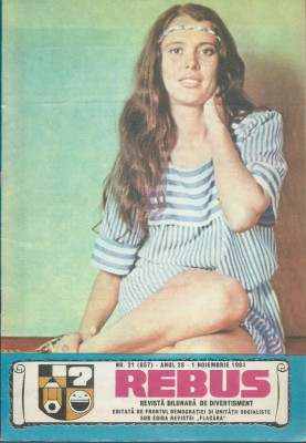 Revista Flacara Rebus nr. 21 /1 noiembrie 1984 foto