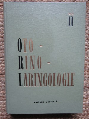 OTO-RINO-LARINGOLOGIE VOL.1 - N. COSTINESCU SI COLAB. foto
