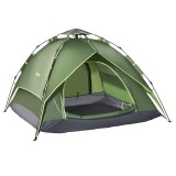 Outsunny Tentă de camping tentă pop-up ușoară pentru 2-3 pers. - 2 uși mari - 210 x 210 x 140 cm fibră de sticlă poliester | Aosom Romania