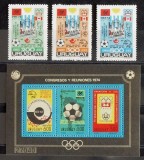 Uruguay 1974 - Campionatul Mondial de Fotbal, Jocurile Olimpice, serie si colita neuzata