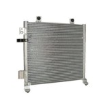 Condensator climatizare Opel Agila, 09.2000-12.2007, motor 1.0, 43 kw/44kw; 1.2, 55 kw/59kw benzina, cutie manuala, full aluminiu brazat, 395 (355)x3