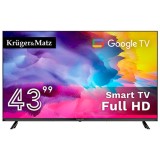 GOOGLE SMART TV 43 INCH 108CM H265 HEVC KRUGER&amp;MATZ