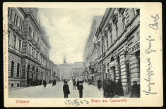 Carte Postala Circulata 1903 BUKOWINA Bucovina Gruss Aus CZERNOWITZ Cernauti foto