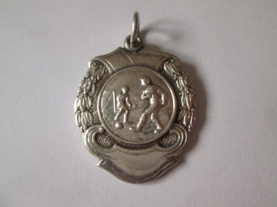 Medalie/medalion argint/argintata liga engleza de fotbal 1952-1953 foto