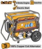 Cumpara ieftin Generator pe Benzina 6.5kw, 90kg, 4 timpi cu Pornire Automata Ingco GE65006