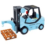 Utilaj motostivuitor cu sunete si lumini, jucarie interactiva, scara 1:16, albastru