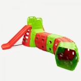Tobogan cu tunel MyKids 01470/3 GREEN/RED