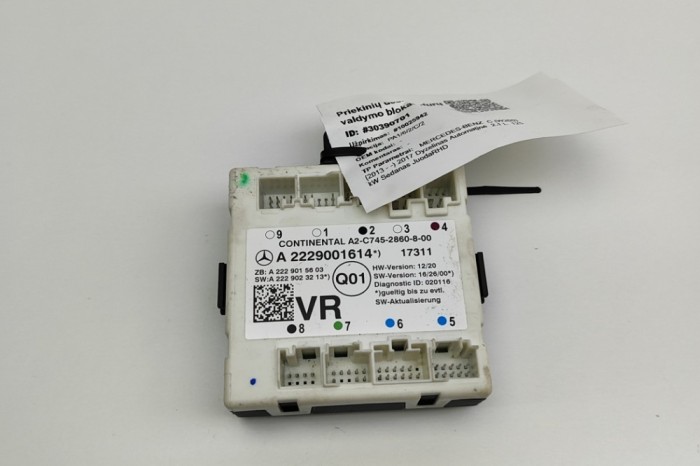 Modul de control ușă dreapta față MERCEDES-BENZ C W205 2017 OEM: A2229001614,A2229015603,A2229023213 30390701
