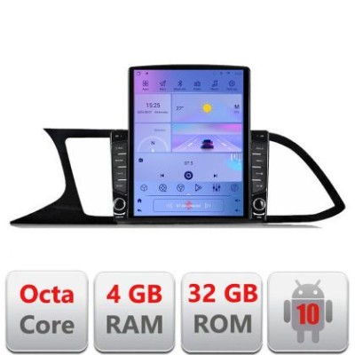 Navigatie Seat Leon MIB G-306 ecran tip TESLA 9.7&amp;quot; cu Android Radio Bluetooth Internet GPS WIFI 4+32GB DSP 4G Octa Cor CarStore Technology foto