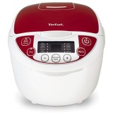 Multicooker Tefal Fuzzy Logic RK705, 750 W, 5 l, programe automate, timer, alb/rosu