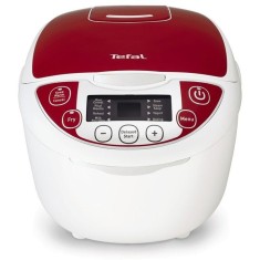 Multicooker Tefal Fuzzy Logic RK705, 750 W, 5 l, programe automate, timer, alb/rosu