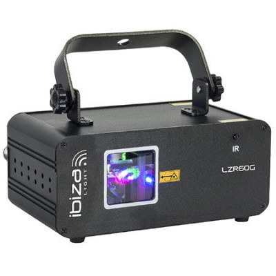 Laser cu lumina verde grafic 60mw dmx foto
