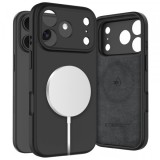 Husa MagSafe pentru Apple iPhone 17 Pro, Tech-Protect, Silicone, Neagra