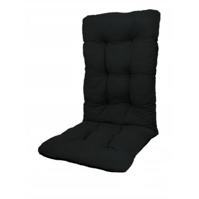 Perna pentru scaun de casa si gradina cu spatar, 48x48x75cm, culoare negru foto