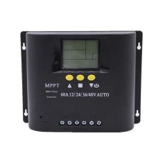 Controler solar MPPT 60A cu afisaj LCD, 12V/24V/26V/48V, 7 moduri de functionare