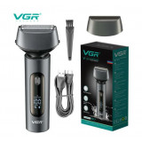 VGR V-381 PRO Shaver, aparat de ras electric cu afisaj LCD, USB, DRY and WET