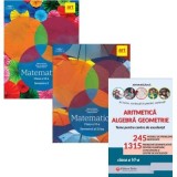 Pachet 3 Culegeri de Matematica pentru clasa a 6-a: Clubul Matematicienilor (semestrele 1+2) si Aritmetica. Agebra. Geometrie. Olimpiade, concursuri s