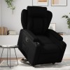 VidaXL Fotoliu rabatabil cu ridicare, negru, piele ecologică 3204544