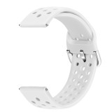 Cumpara ieftin Curea din silicon, compatibila Samsung Galaxy Watch 42mm, telescoape Quick Release, 20mm, Alb, Very Dream