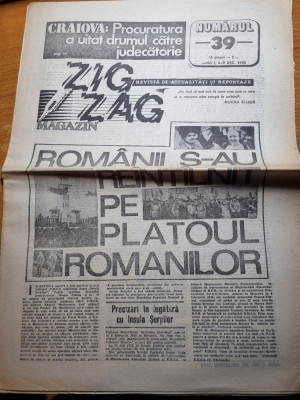 Ziarul Zig-Zag 3-9 decembrie 1990-laszlo tokes,insula serpilor foto