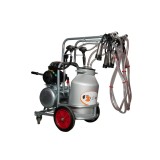 Aparat de muls vaci EMT galvanizat, un bidon aluminiu 40 litri, 2 posturi( uscat)