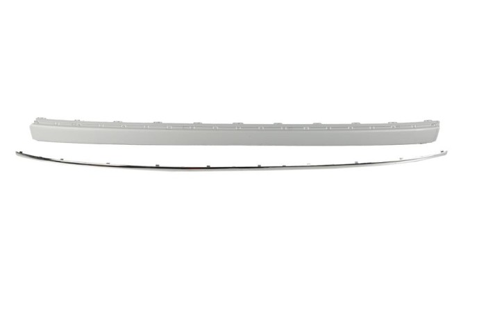 Bandou bara spate Mercedes Clasa E (W211) 03.2002-06.2006, Centru, 2118800012, 501696-7 insertie crom , Model SEDAN