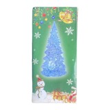 Bradut-brad din plastic transparent cu led multicolor 12cm