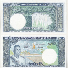 bnk bn Laos 200 kip (1963) unc