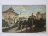Rara! Carte postala Slatina(Olt):Vedere din centru,circulata 1914