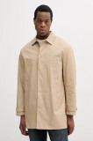 United Colors of Benetton palton barbati, culoarea bej, de tranzitie, 21NCUN04I