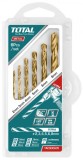 Set 6 burghie pentru metal HSS Total Tools TACSD0605