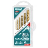 Set 6 burghie pentru metal HSS Total Tools TACSD0605