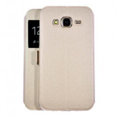 Husa FlipCover Book Samsung S6 Edge Plus g928 Gold Fashion S-View