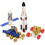Set 4 figurine din metal plastic - Vehicule spatiale