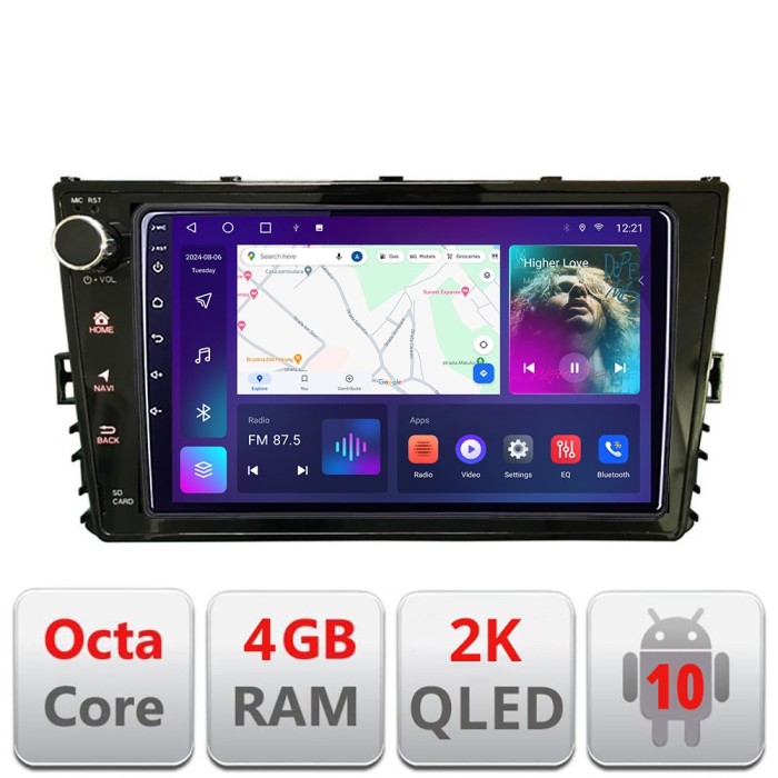 Navigatie VW masini dupa 2018 Android Octa Core Ecran 2K QLED GPS 4G 4+32GB 360 kit-vw-universal-2018++EDT-E409-2K CarStore Technology