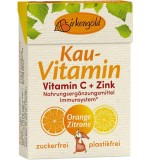 Bomboane Masticabile cu Xylitol, Vitamina C si Zinc 28 grame Birkengold