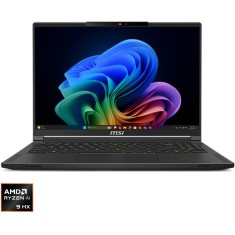 Laptop MSI Gaming 16&amp;#039;&amp;#039; Stealth A16 AI+ A3XVFG, QHD+ 240Hz, Procesor AMD Ryzen&trade; AI 9 HX 370 (24M Cache, up to 5.10 GHz), 32GB LPDDR5X, 1TB SS