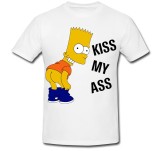 Cumpara ieftin Tricou &quot; Bart Simpson - Kiss my ass &quot;