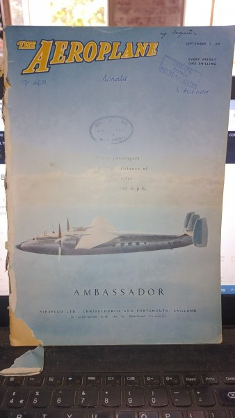 Revista the aeroplane - septembrie 9/1949
