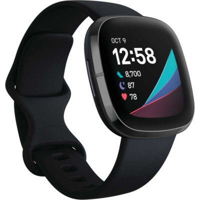 Smartwatch Fitbit Sense, NFC, Carbon foto